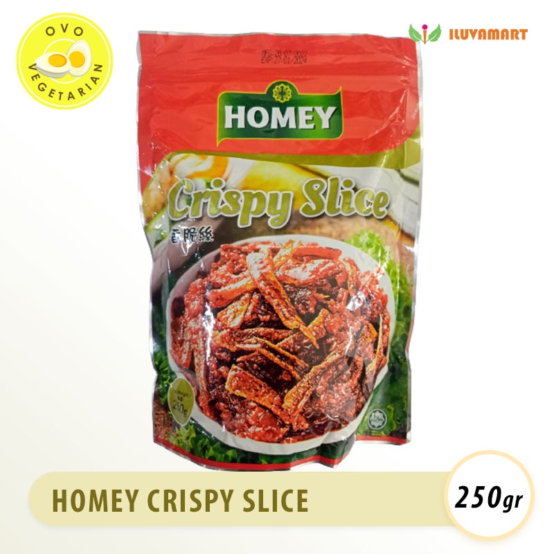 

Homey Crispy Slice Vegetarian 250gr Ikan Teri Vegetarian