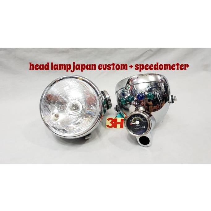 head lamp CUSTOM +SPEDOMETER JAPAN