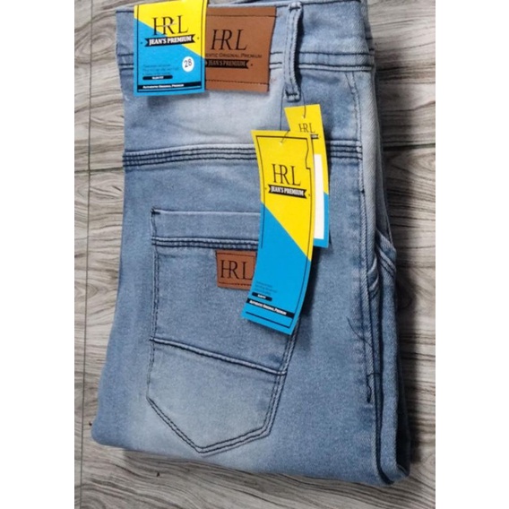 Celana Jeans Slim Fitstret melar H R L walitas Premium Dengan Harga Terjangkau