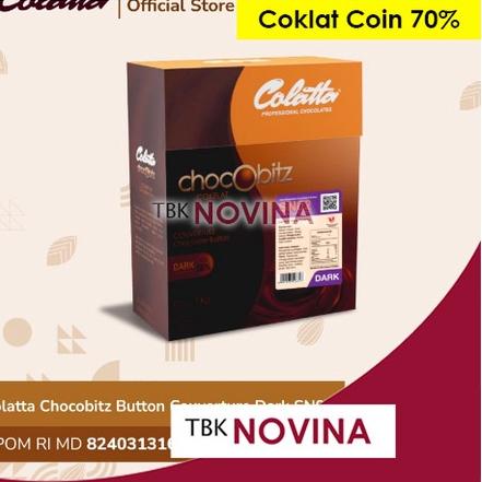 

KODE2t7Sh--COLATTA DARK COMPOUND COIN Chocobitz Chocolate Coklat bulat Cokelat Koin