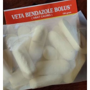 Veta Bendazole Bolus 1 Pot 20 pcs - Obat Cacing Bolus - Albendazol 2500 mg - Obat Cacing ternak
