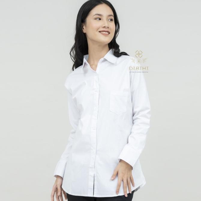 Kemeja Putih Wanita Lengan Panjang | Kemeja Wanita | Kemeja Putih