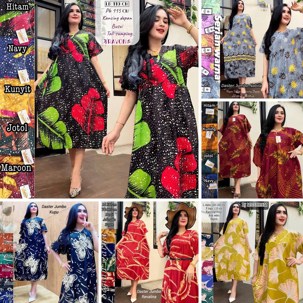 Daster Setelan Wanita Bahan Rayon Kekinian Promo Besar Edisi Habiskan Stok