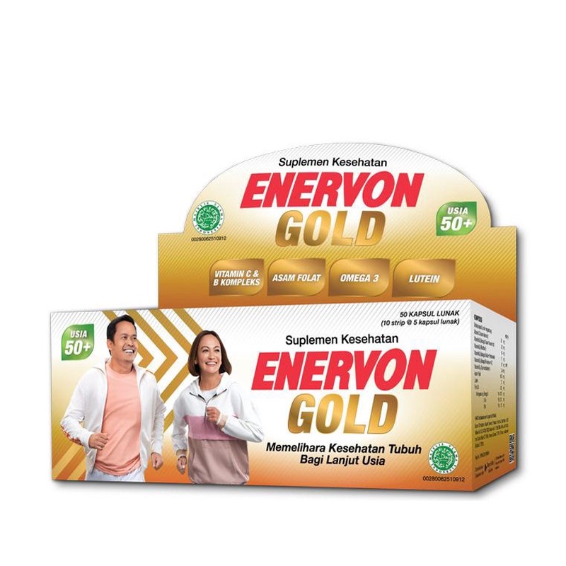 Enervon GOLD BOX isi 50 KAPSUL LUNAK