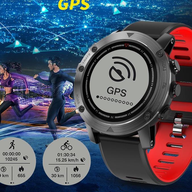 Sale Aolon GPS Smart Watch DM18 Heart Rate Blood Oxygen Monitor 50M Deep Water IP68 Outdoor Sports F