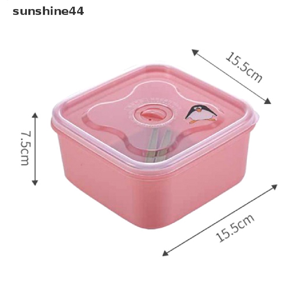 Sunshine Kotak Bekal / Lunch Box Bento Hermetic Microwave Untuk Piknik