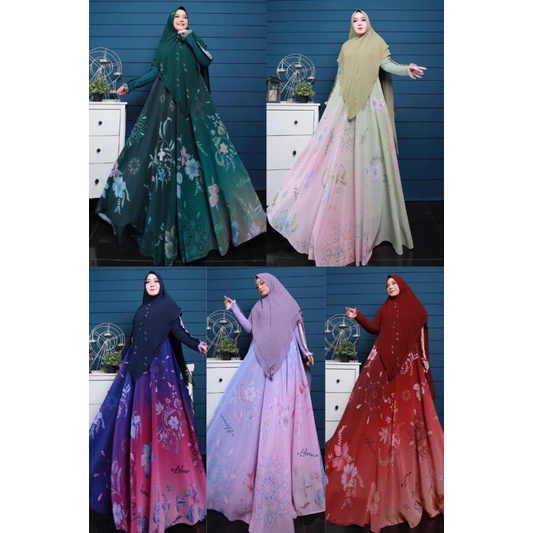 (GRATIS TAS ELDEENA) KAMALIA SERIES ORIGINAL by EL.DEENA SYAR’I / GAMIS ELDEENA TERBARU / DC FS ELDE