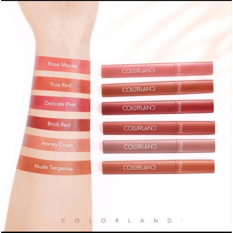 YOU Colorland Powder MOUSSE Lip Satin Cream / Lip Matte Lipstick Makeup