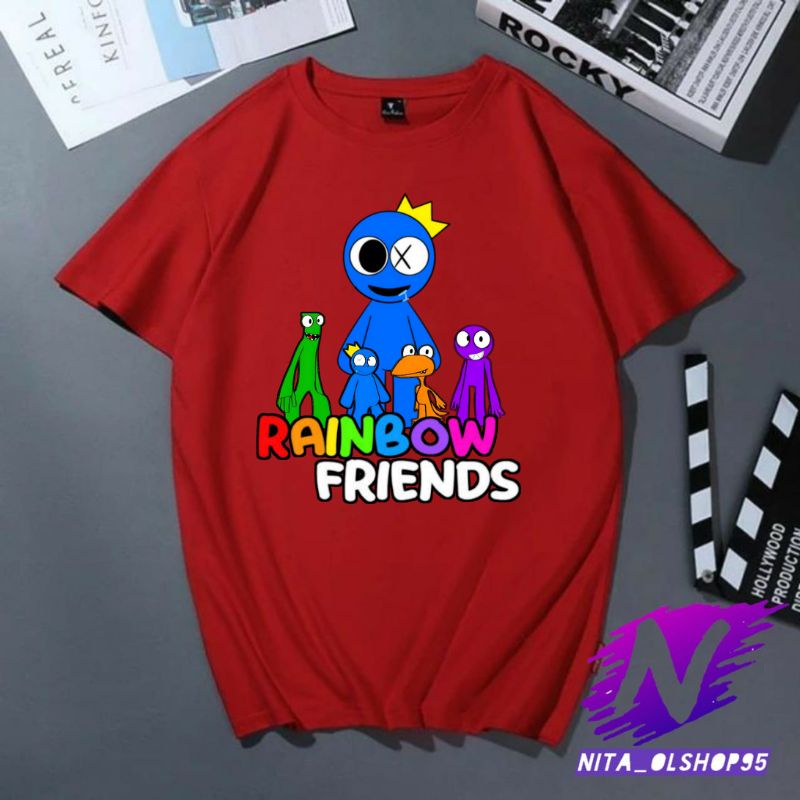 rainbow friends roblox kaos anak baju anak game rainbow friends terbaru karaker