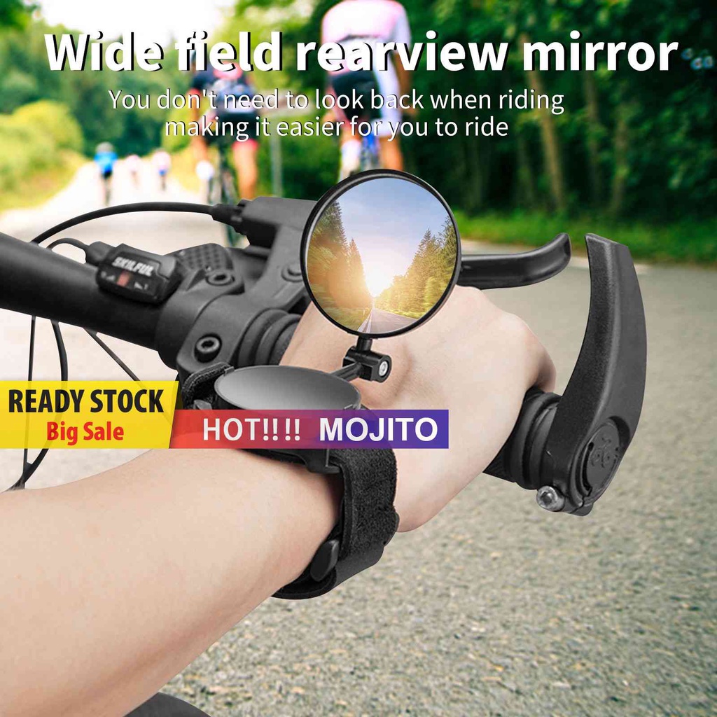 Kaca Spion Sepeda Dengan Strap Pergelangan Tangan Adjustable