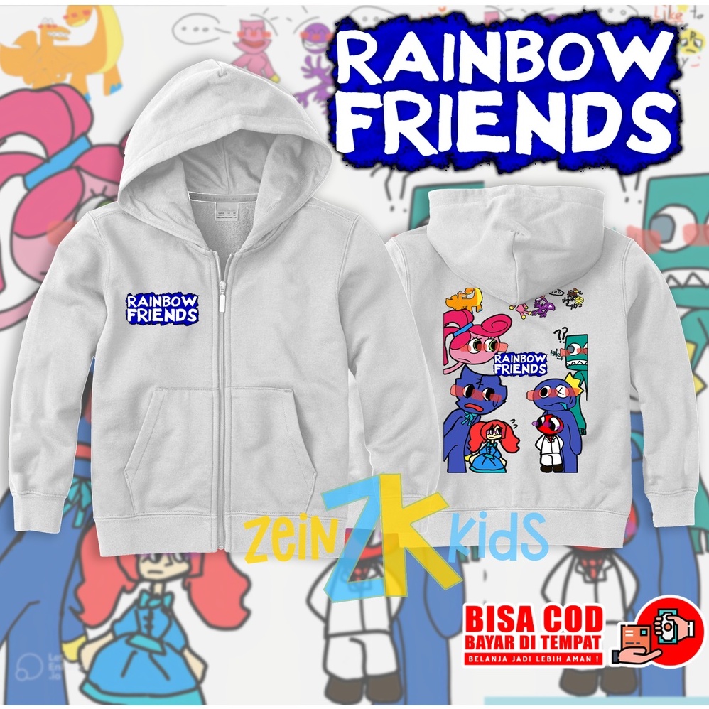 Hoodie Rainbow Friends Anak / Jaket Anak Roblox Rainbow Friends