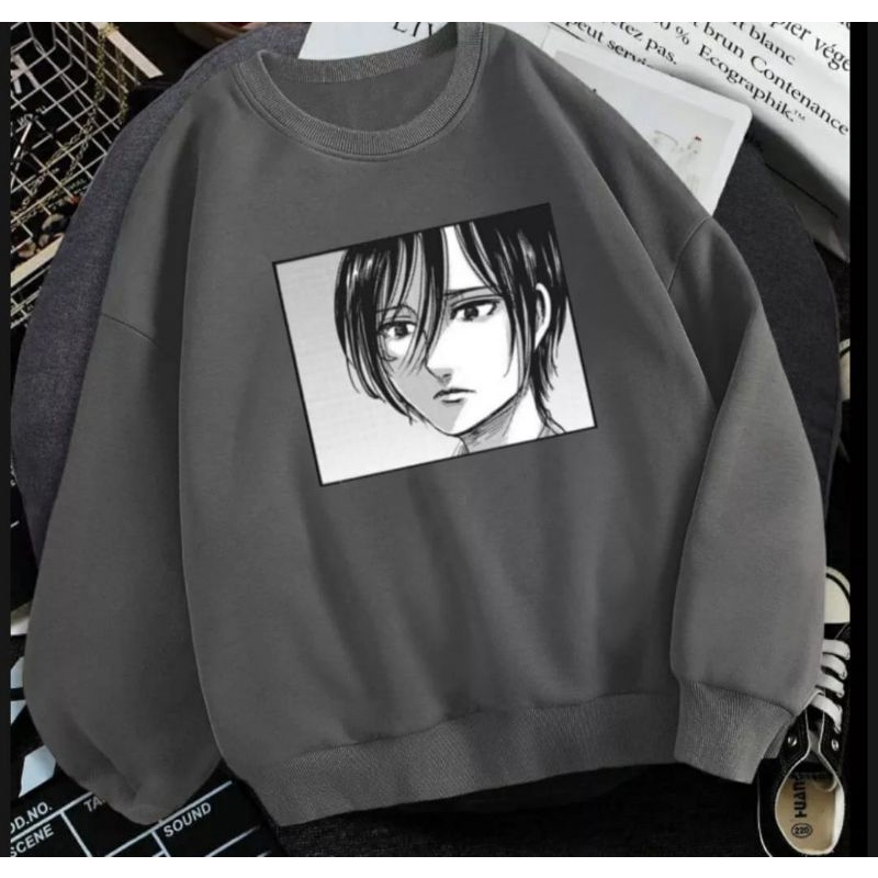 SWEATER CREWNECK FACE //ANIME//JACKET DISTRO CASUAL