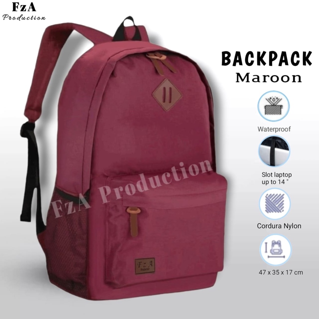 Big Promo..Tas Ransel Distro sekolah kuliah Kerja Pria Wanita Tas Ransel Laptop Original - FzA Gratis Sako Wallet