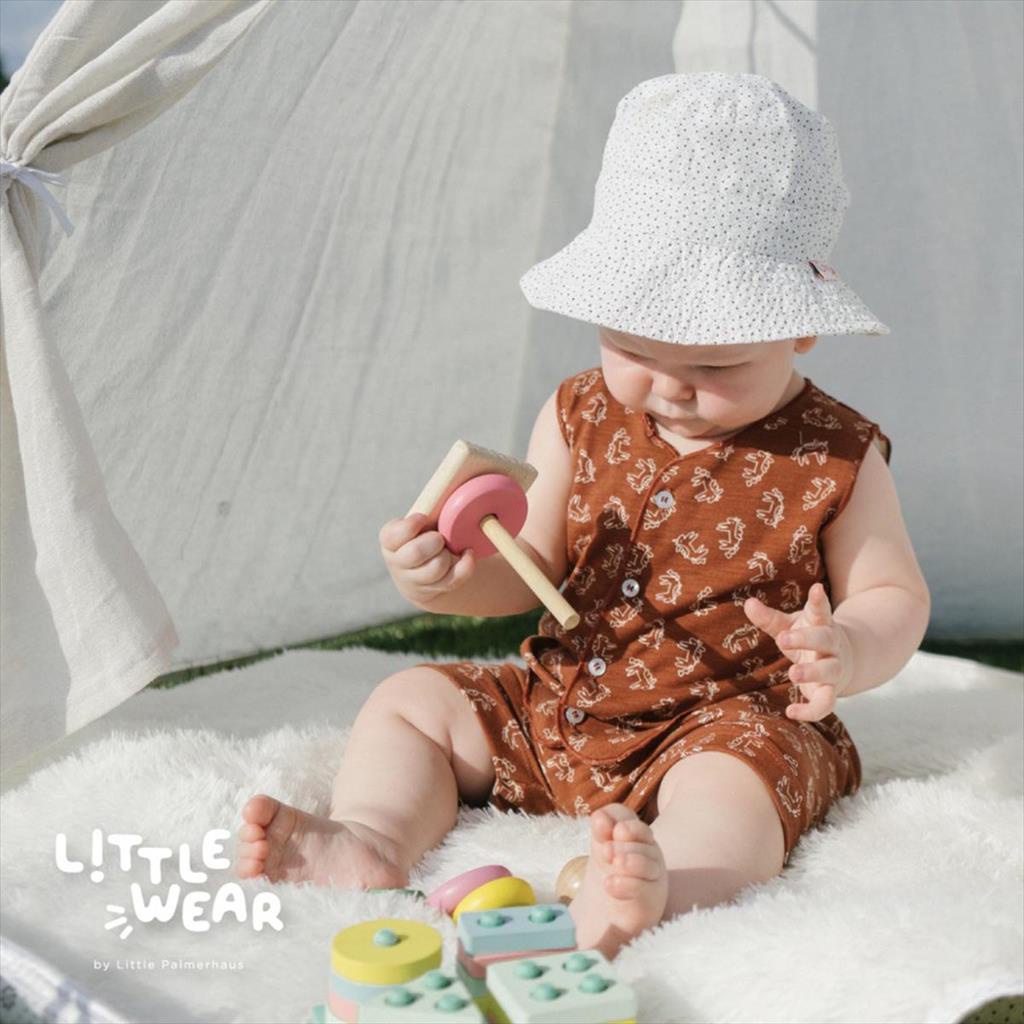 Paper Plane Little Palmerhaus Little Wear Baby Sleeveless Set Bayi