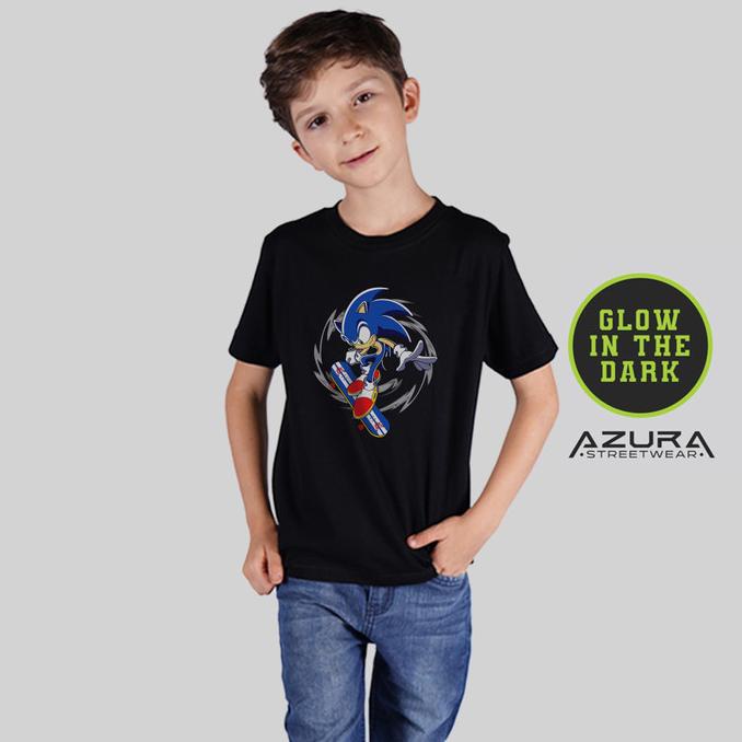 Snc Character Sb Hitam Kaos Anak Azura Streetwear