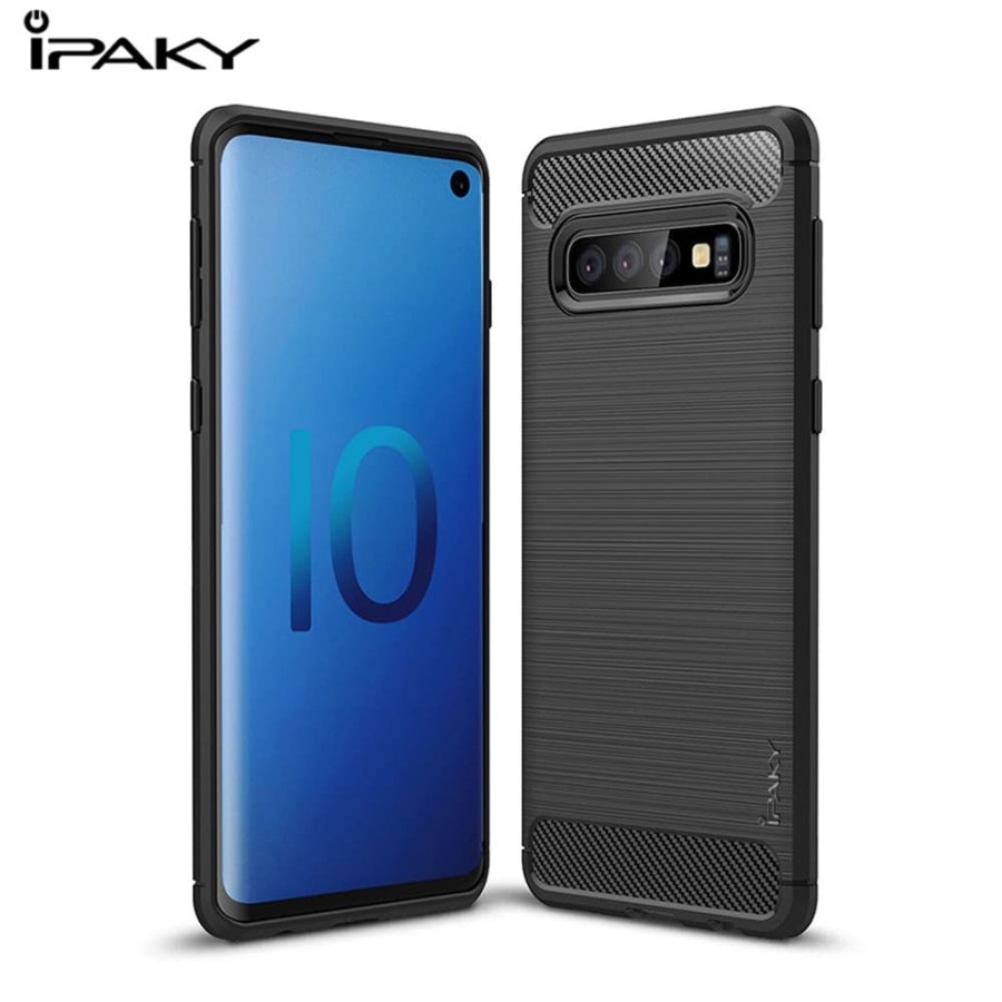 CASE SLIM FIT CARBON IPAKY SAMSUNG S10 SOFTCASE - GA