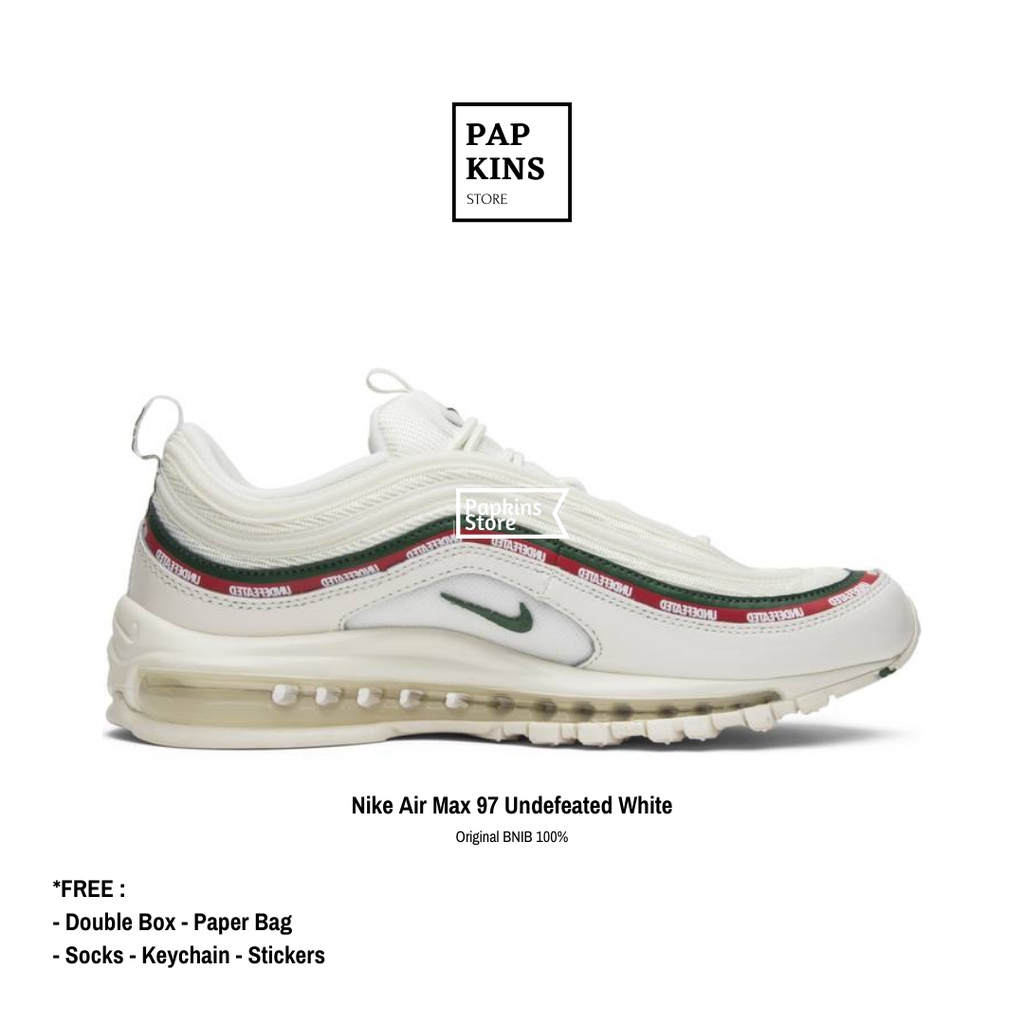 Sepatu Nike Air Max 97 X Undefeated White Original BNIB