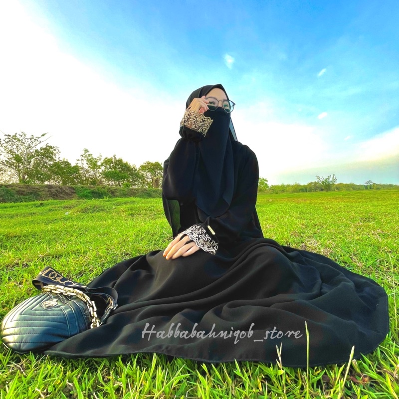 Abaya Bassic Abaya Hitam Jetblack Abaya Turki Abaya Arab Gamis Dress Hitam Jetblack Abaya Terbaru ABAYA YUMNA