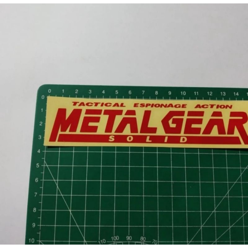 cutting stiker metal gear solid
