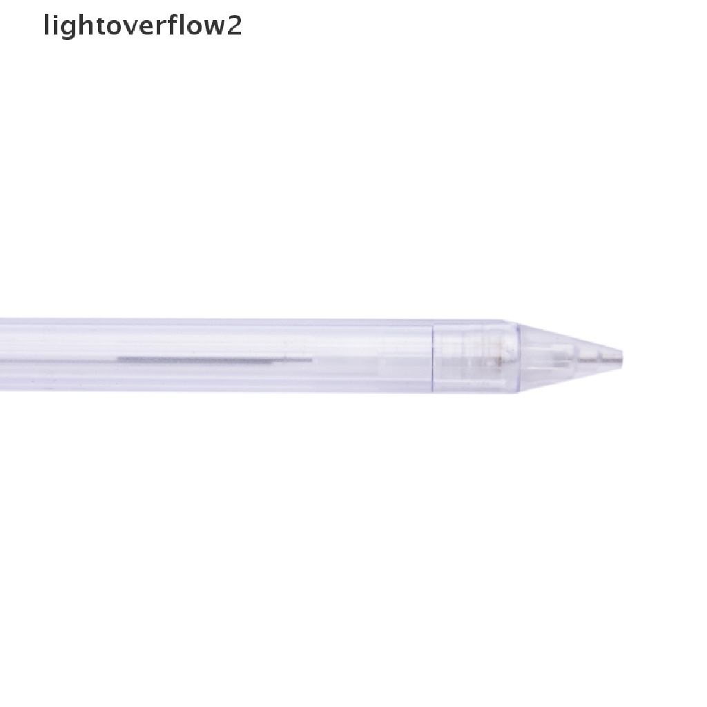 Lightoverflow2 Pensil Mekanik Otomatis 0.5mm Bahan Plastik Transparan Untuk Stationery Anak