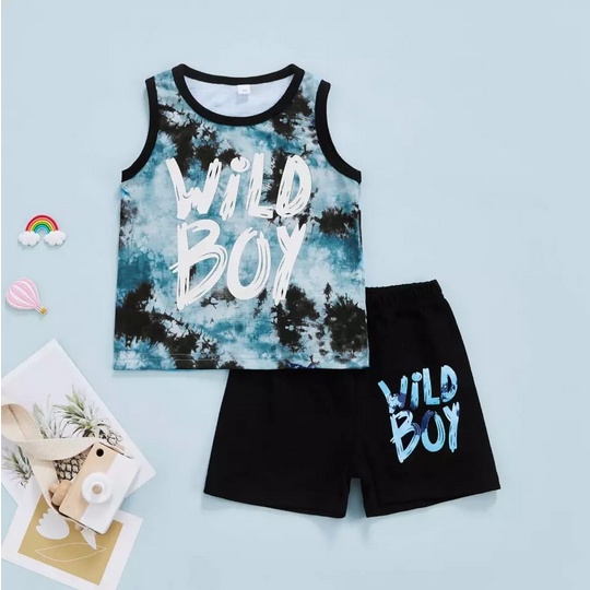 Jeco fashion Set anak singlet wild boy