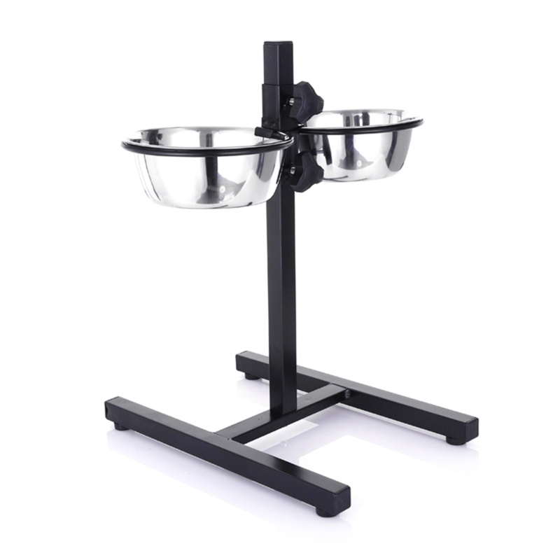 Mangkok Makan Dan Minum Bahan Stainless Steel Anti slip Untuk Anjing Dan Kucing