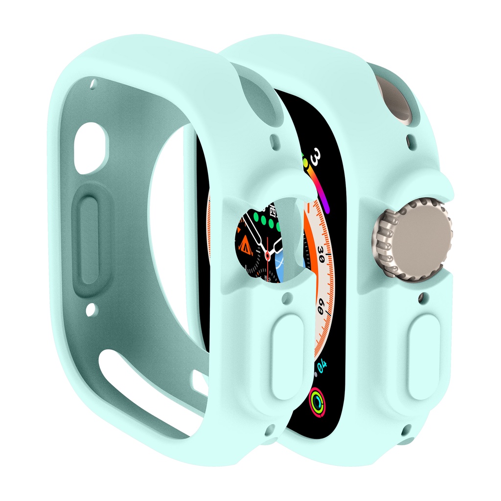 Hanya Berlaku Ke Seri8 Ultra 49mm Smartwatch TPU Protector Bumper Aksesoris Soft Colorful Silicone Matte Case (Tanpa Layar)