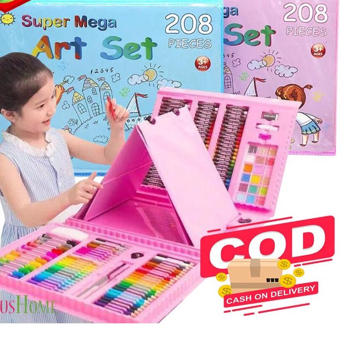 

ル Crayon Set 208pcs / Krayon Mewarnai Anak 208pcs / Pensil Warna Set 208pcs Kekinian