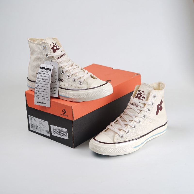 (OLK) Sepatu Converse Chuck 70s High Golf Le Fleur Parchment