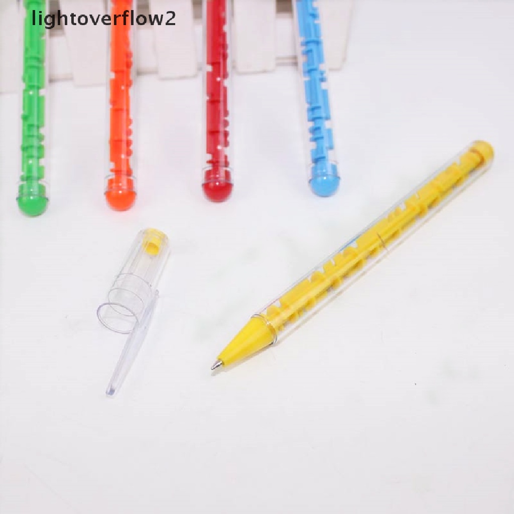 (lightoverflow2) 5pcs / Set Bolpen Labyrinth Untuk Anak-Anak