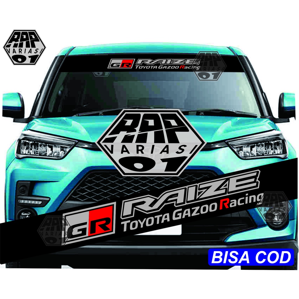 stiker kaca mobil,stiker GR RAIZE,stiker jdm