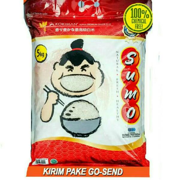 

Stok banyak Beras cap merek Sumo 5 kg Asli!!! Kemasan merah- GOSEND 75