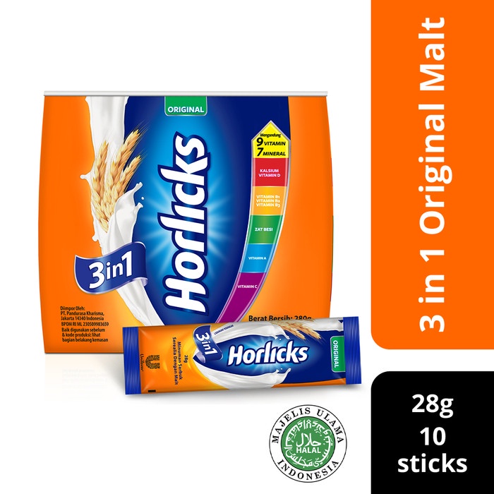

Horlicks Original 3in1 Powder ID 24x10X28 g
