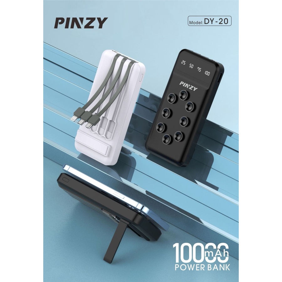 Power Bank PINZY DY-20 Kapasitas 10.000mAh dengan Standing Hp &amp; Gurita