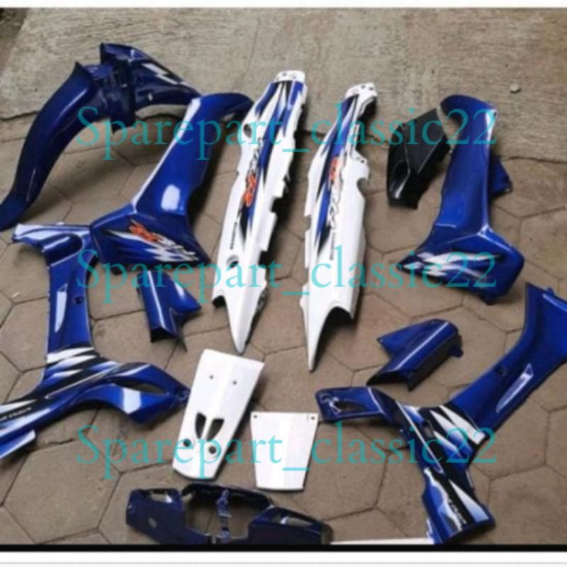 COVER  HALUS FULL BODI / BODY SETT FIZ / R BIRU PUTIH