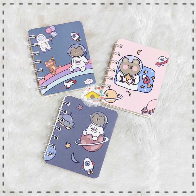 

Notebooks Mini A7 - Spiral SPACE BEAR