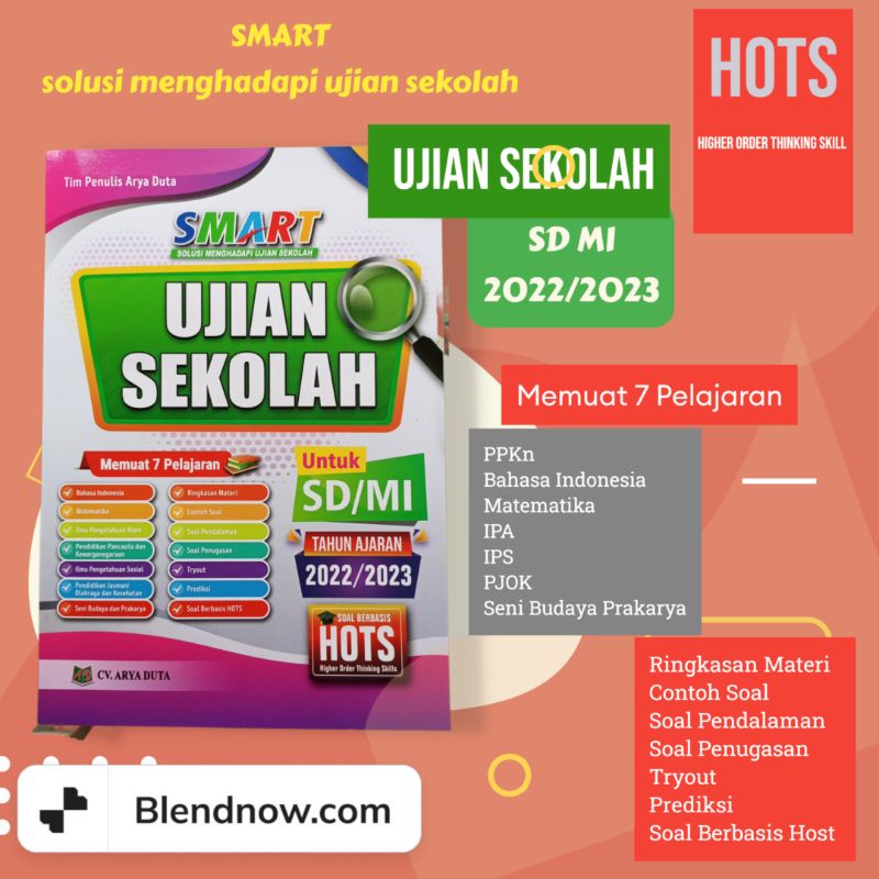 Buku Smart Ujian Sekolah Kelas 6 SD MI solusi menghadapi Ujian Sekolah