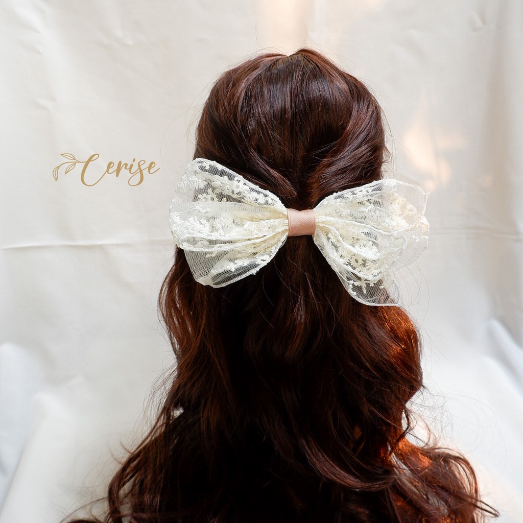 Yuri Hairpin | Jepit rambut pita lace korea warna warni untuk anak dan wanita dewasa cantik manis