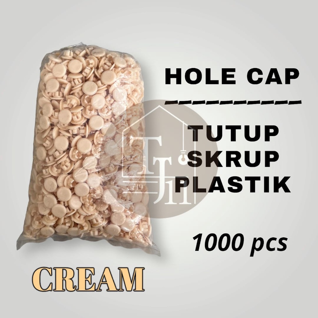 HOLE CAP PLUG / TUTUP SEKRUP PLASTIK LUBANG PINTU KUSEN ALUMINIUM HARGA PER 1000 Pcs