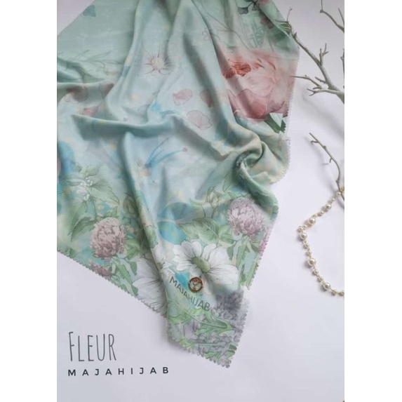 hijab printing majahijab voal ultrafine seri fleur