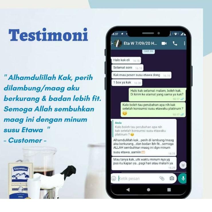 

TREN MASA KINI •langsung kirim• ETAWAKU PLATINUM || ETTAWAKU PLATINUM SUSU KAMBING untuk penderita ASMA, TBC, BRONKITIS, PARU-PARU, ANEMIA dll DFY***