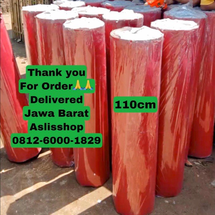 Lem Talang Karpet Talang Air 110Cm 1 Roll 50 Meter Merah Hitam