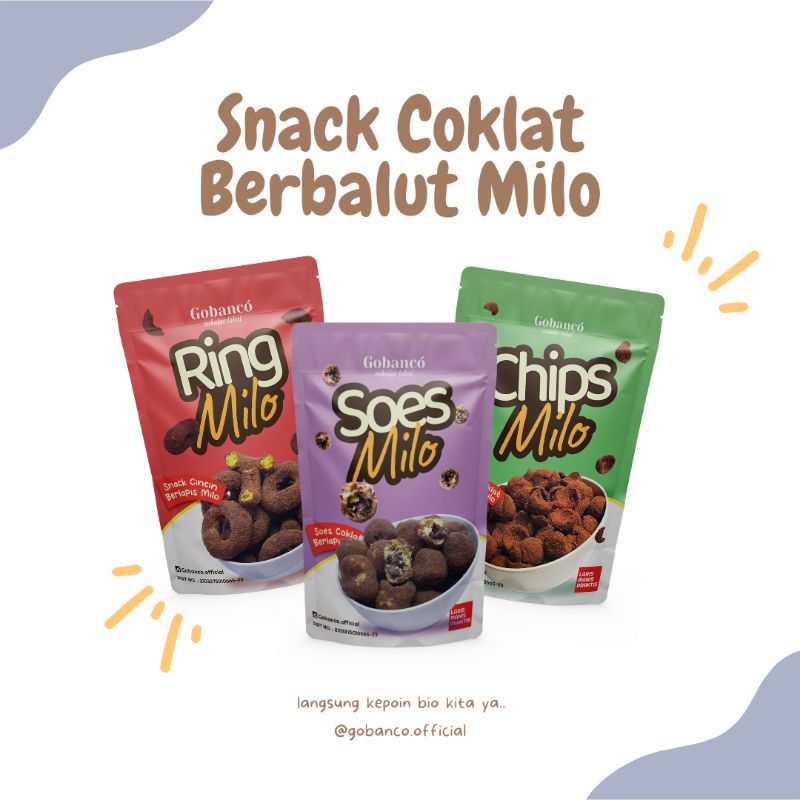 

Snack Berbalut Coklat Berbalut Milo Gobanco snack