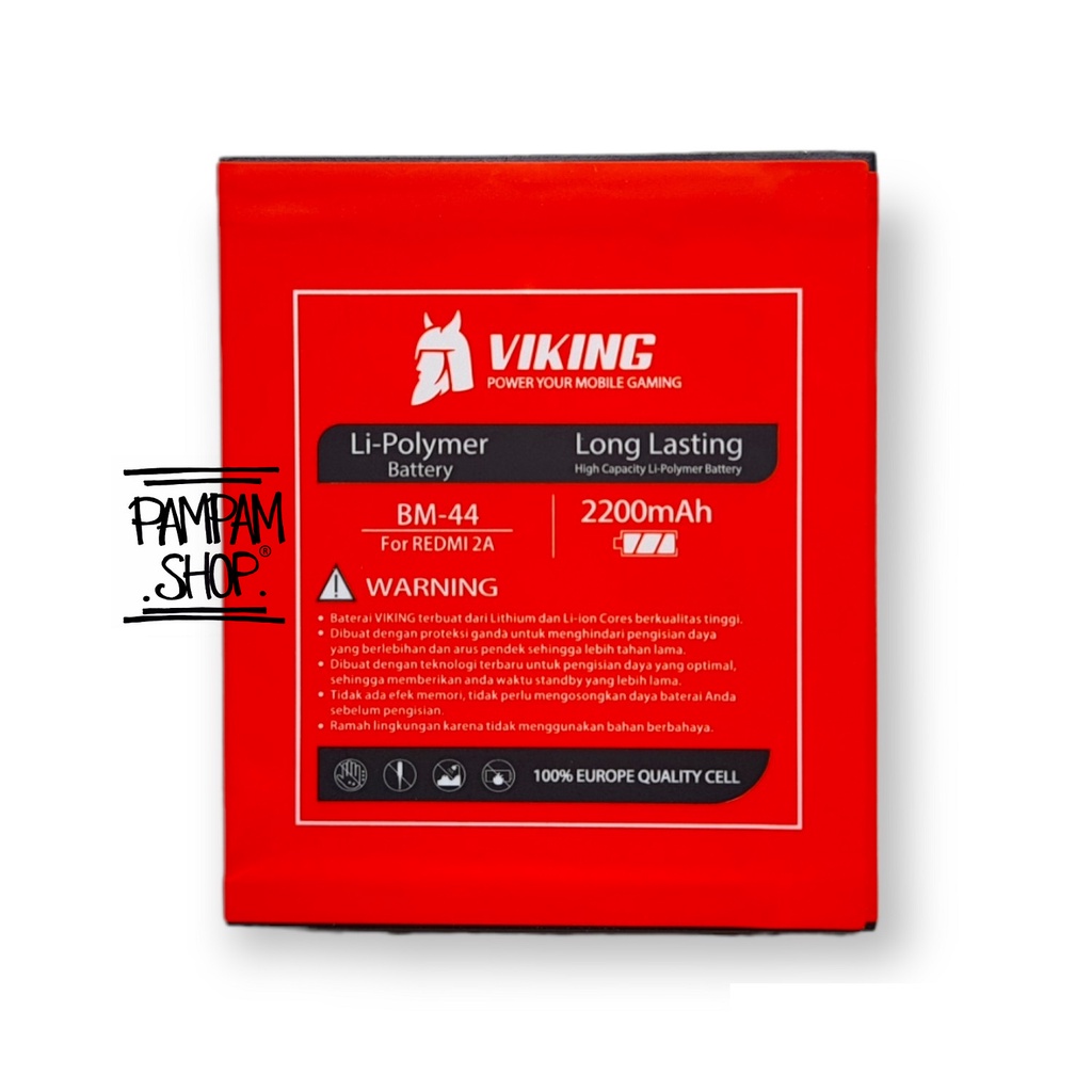 Baterai VIKING Double Power Original XiaoMi BM44 Redmi 2 2S Prime S Batre Batrai Xiao Mi BM 44 Ori