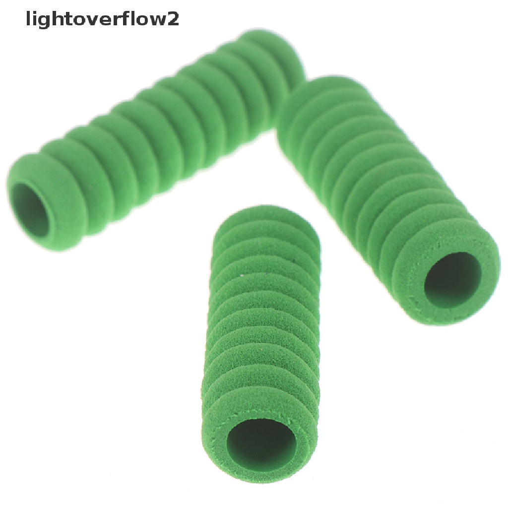 (lightoverflow2) 10pcs Grip Pensil Bahan Busa Lembut Nyaman Untuk Menulis Anak