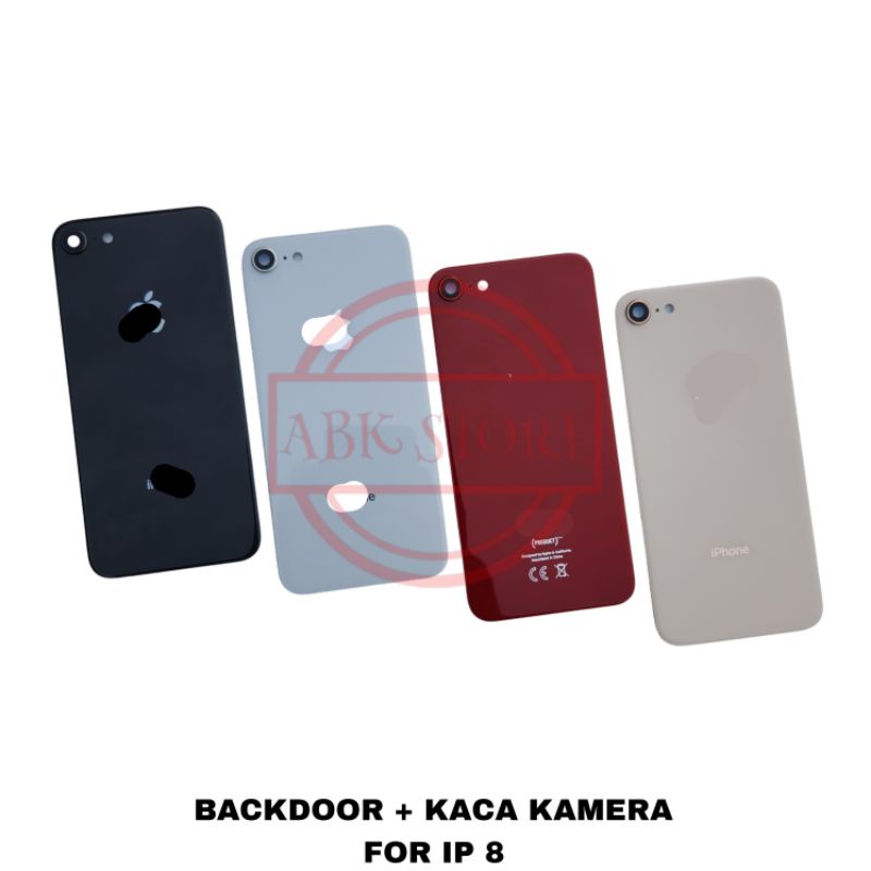 BACKDOOR + KACA KAMERA IP 8 BACKCOVER BACK GLASS