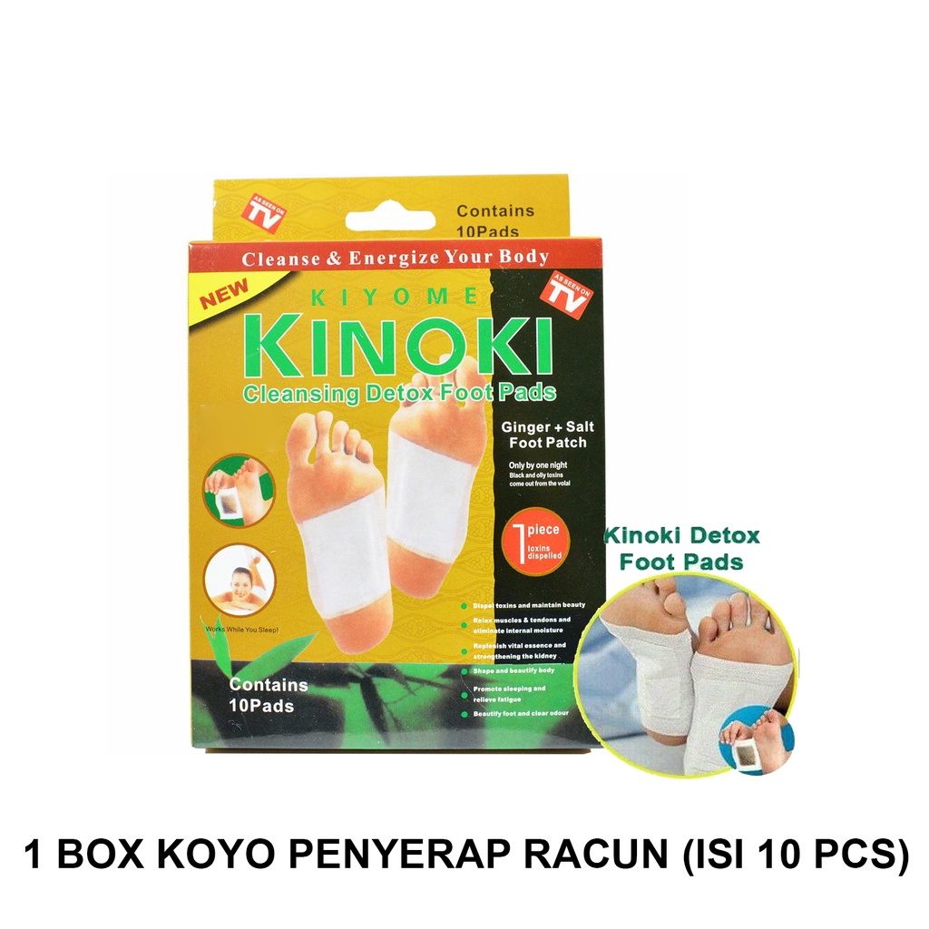 Kinoki GOLD - Koyo Kaki Kinoki Detox Racun Toksin Kaki Jahe Foot Pads/Kinoki Gold Ginger &amp; Salt Berbau Jahe ASLI / KINOKI GOLD SERAP RACUN