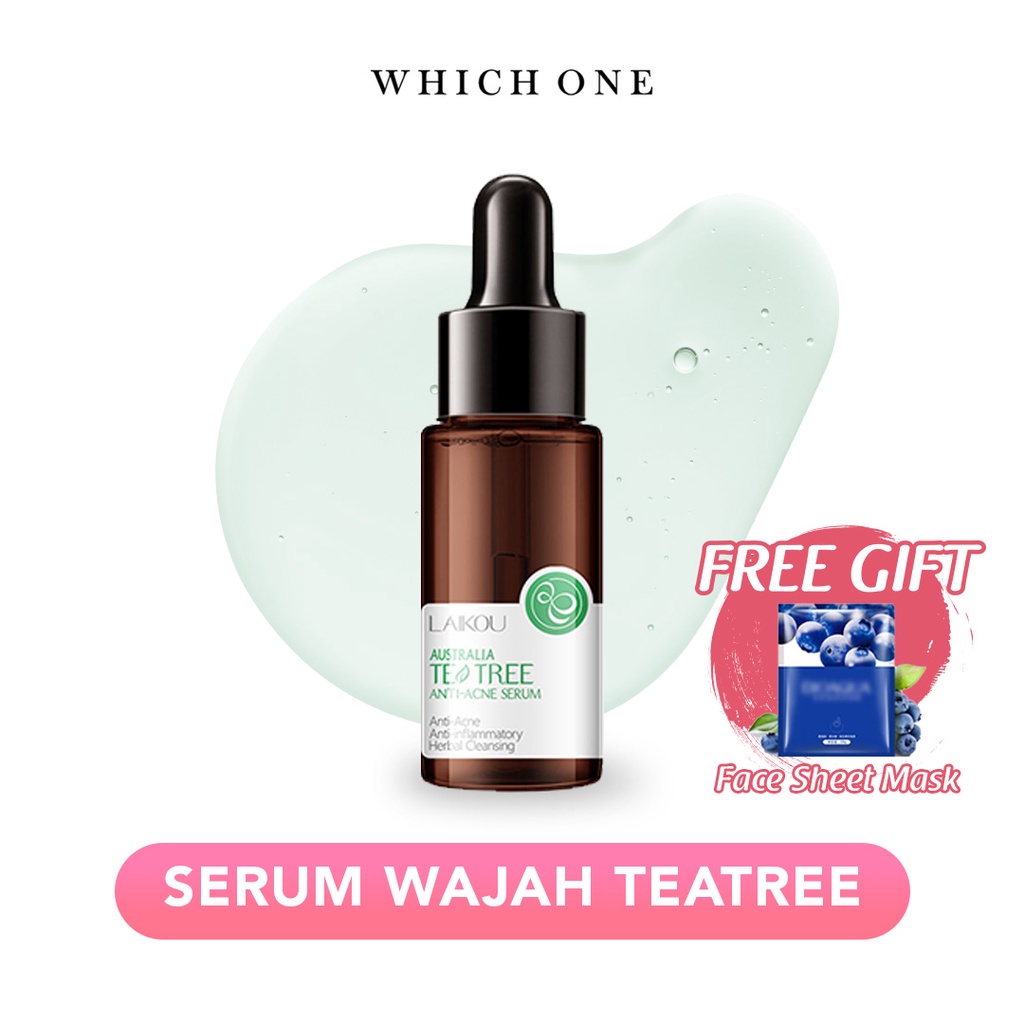 Serum Wajah LAIKOU TEA TREE  Serum Ekstrak Tea Tree -Anti Jerawat -Whichone.id