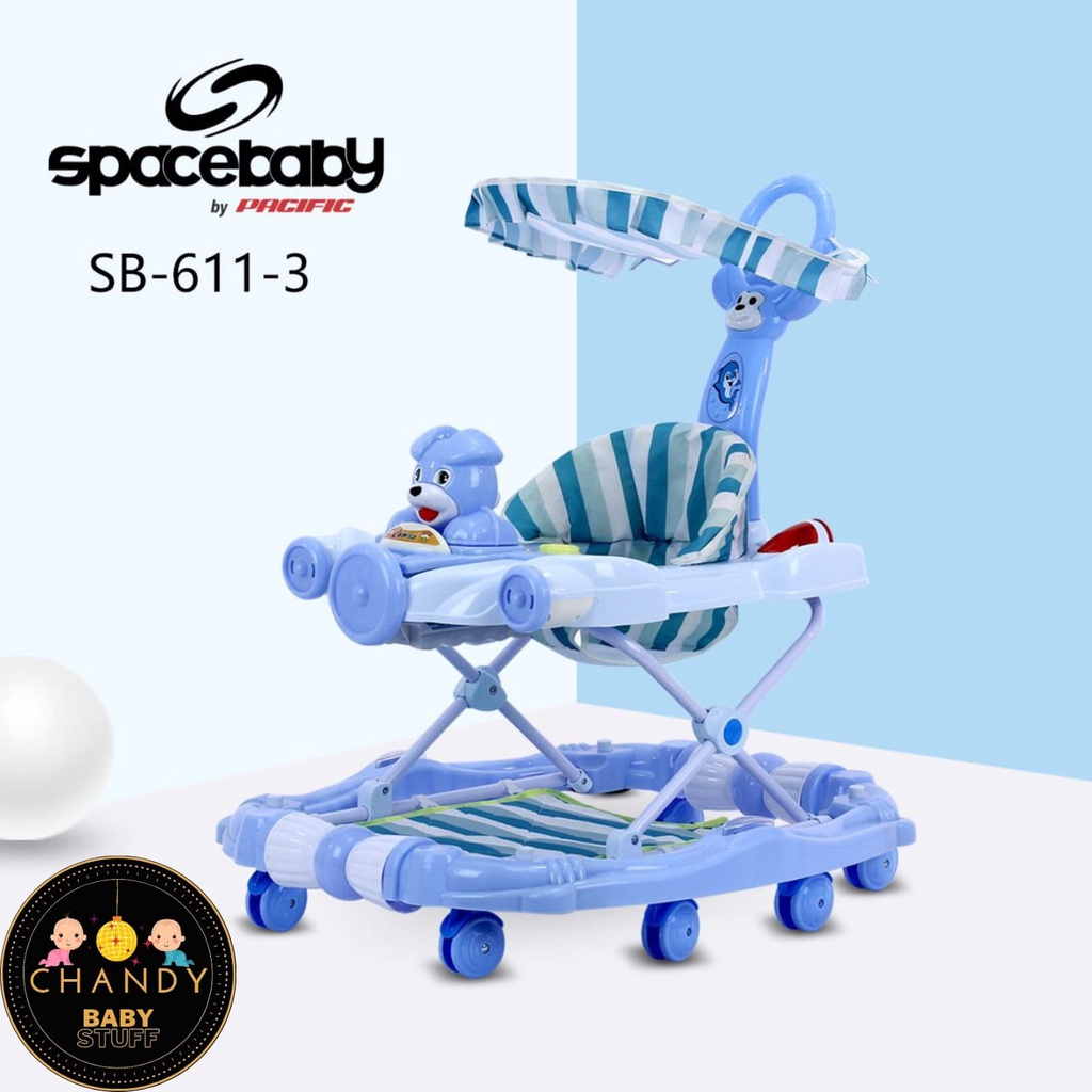 BABY WALKER SPACE BABY SB 611-3 ADA REM DAN BISA AYUN