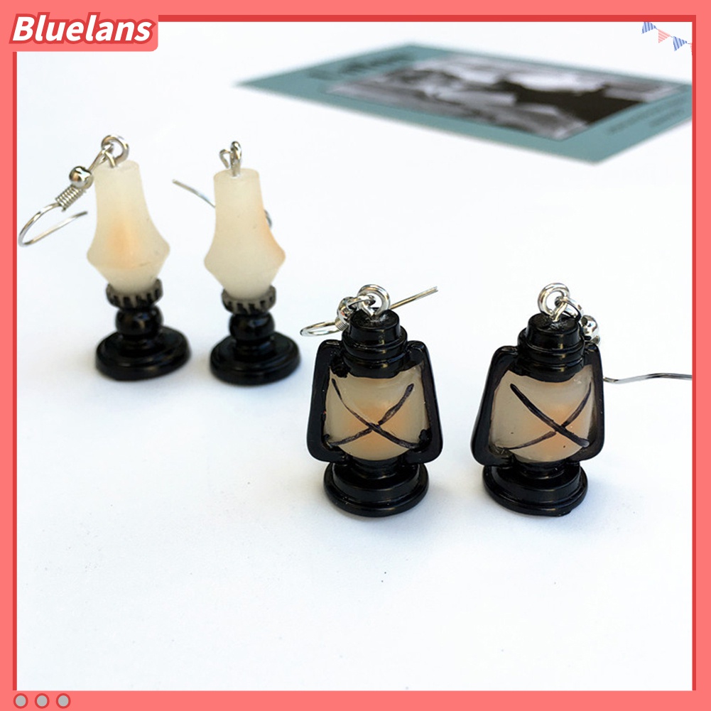 Anting Kait Gantung Wanita Desain Phonograph Radio Gaya Vintage Untuk Hadiah